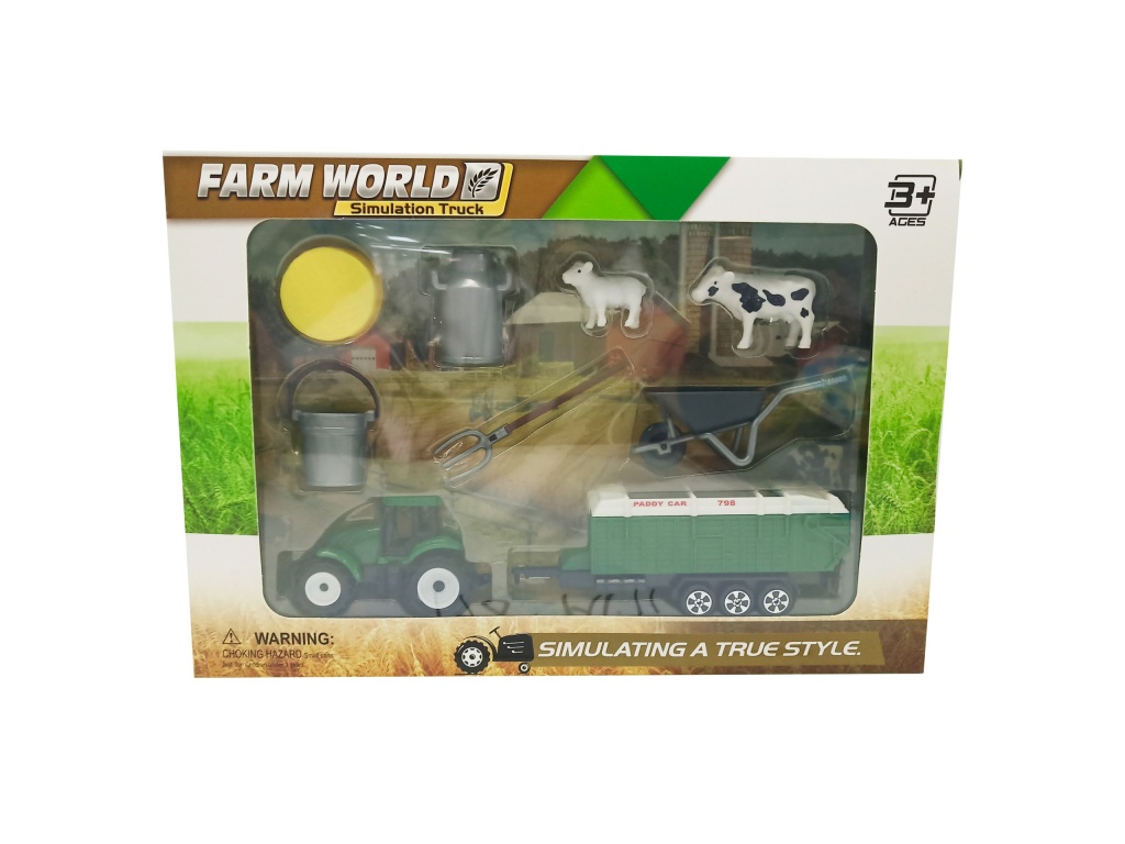 TRACTOR CON ZORRA ANIMALES ACC GRANJA