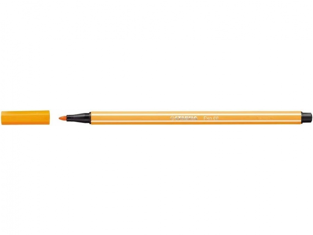 MARCADOR STABILO PEN 68 TRAZO GRUESO FLUO NARANJA