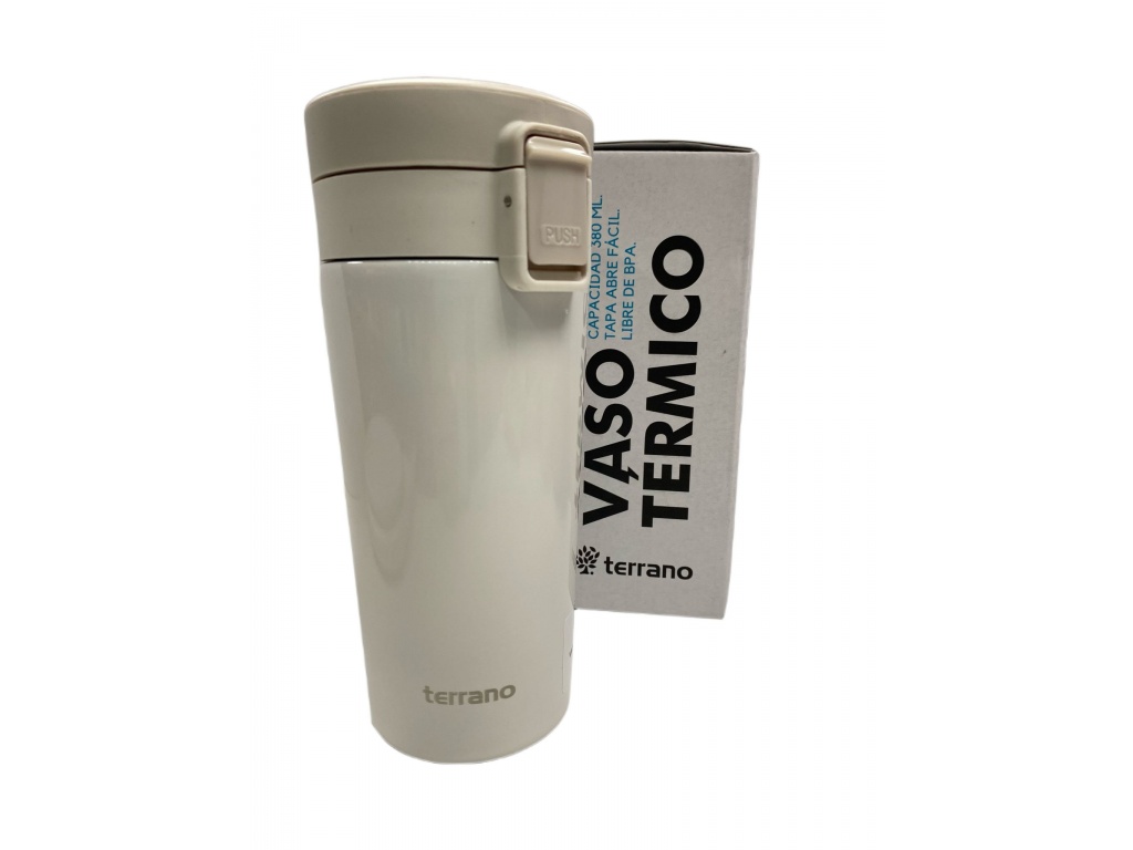 VASO TERMICO CON FILTRO TERRANO 380ML MUG BLANCO