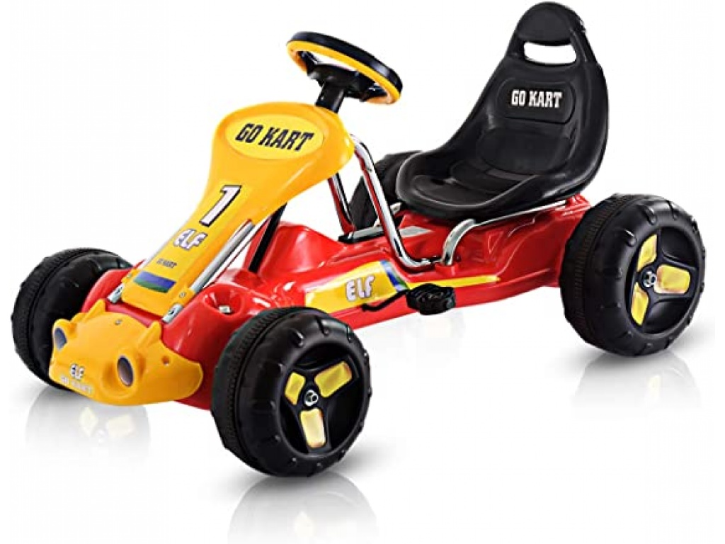 AUTO KART A PEDAL GO KART NUMERO rojo 1