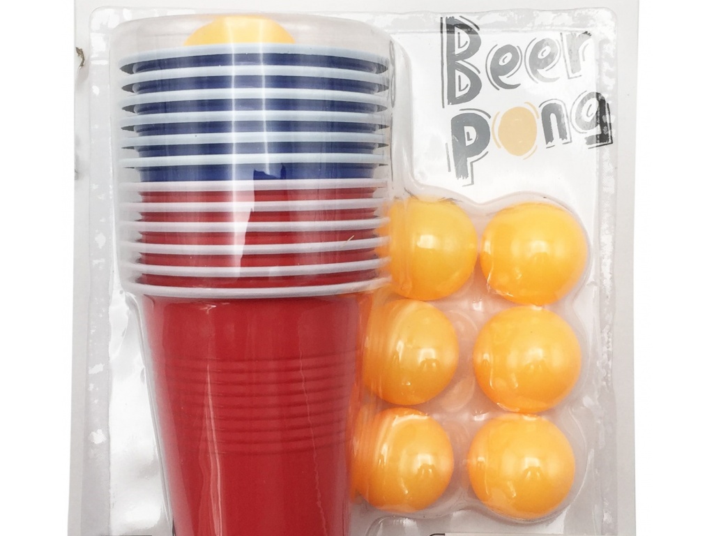JUEGO MESA VASOS + PELOTAS PING PONG  6000000513351