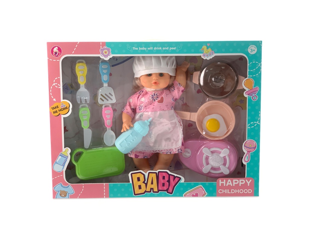 MUECA CON ACCESORIOS DE COCINA CAJA