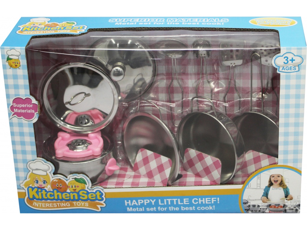 SET COCINA METAL 10 PIEZAS EN CAJA