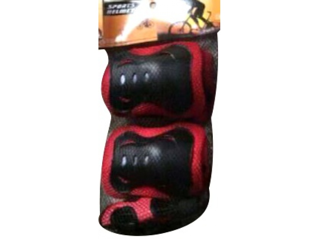SET RODILLERAS + CODERAS PARA NIOS BICI PATINETA ROJO 6920172505605