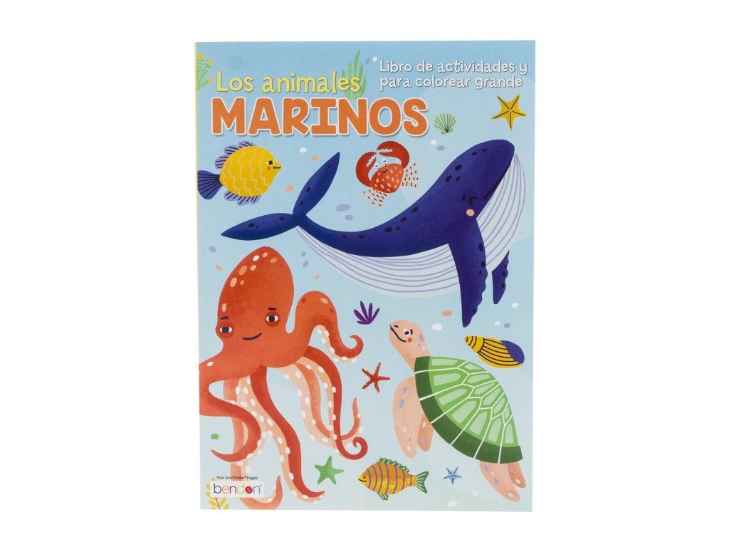 LIBRO COLOREAR ACTIVIDADES ANIM MARINOS 52791