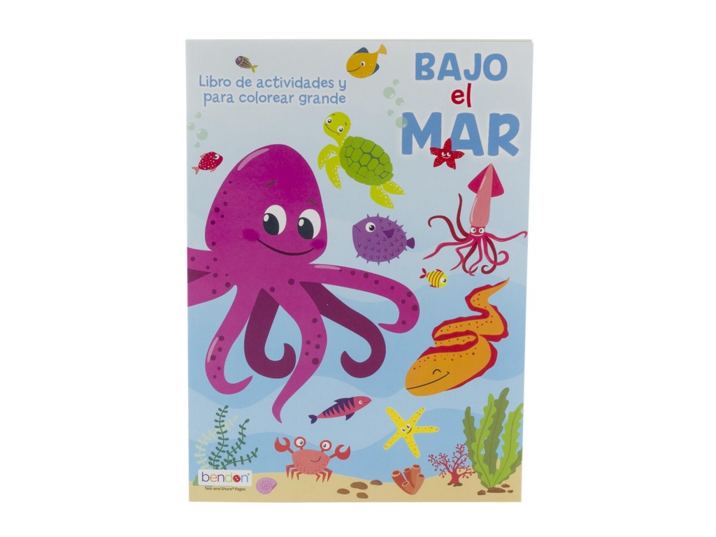 LIBRO COLOREAR ACTIVIDADES BAJO MAR 52807