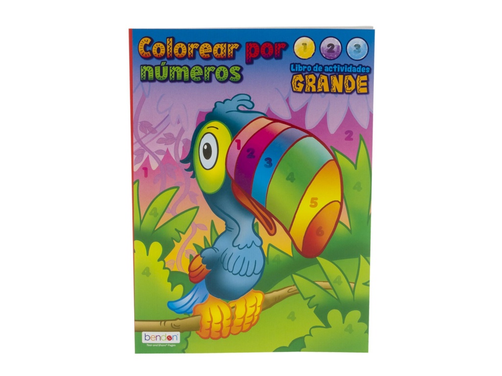 LIBRO COLOREAR COLOREAR POR NUMEROS 52794
