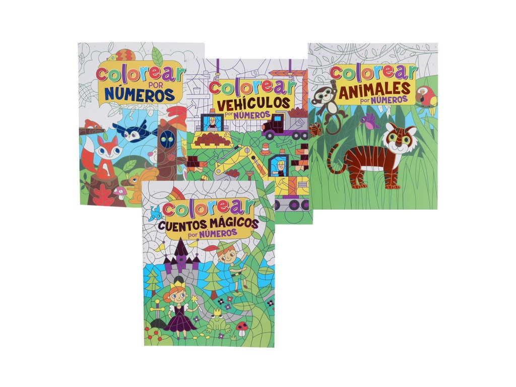 LIBRO COLOREAR COLOREAR POR NUMEROS 7033