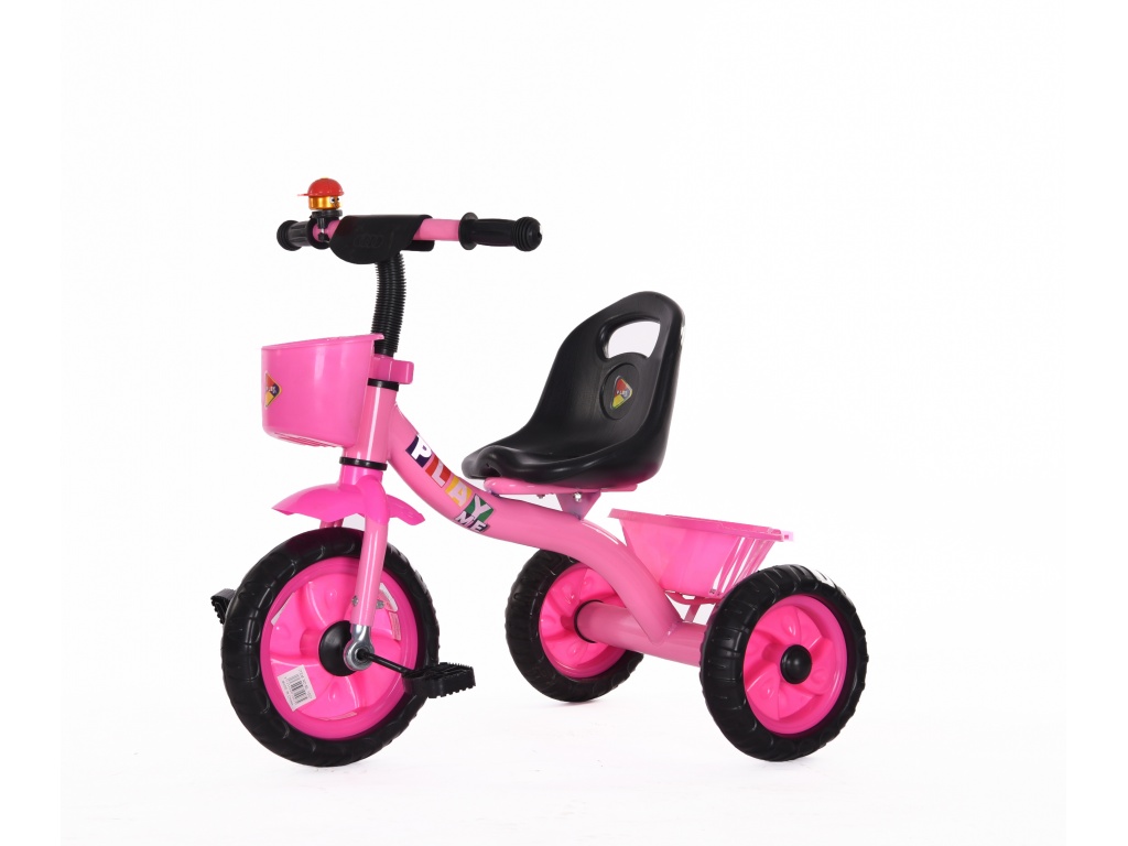 TRICICLO CON CANASTO PLAYME ML-1007-ROSADO