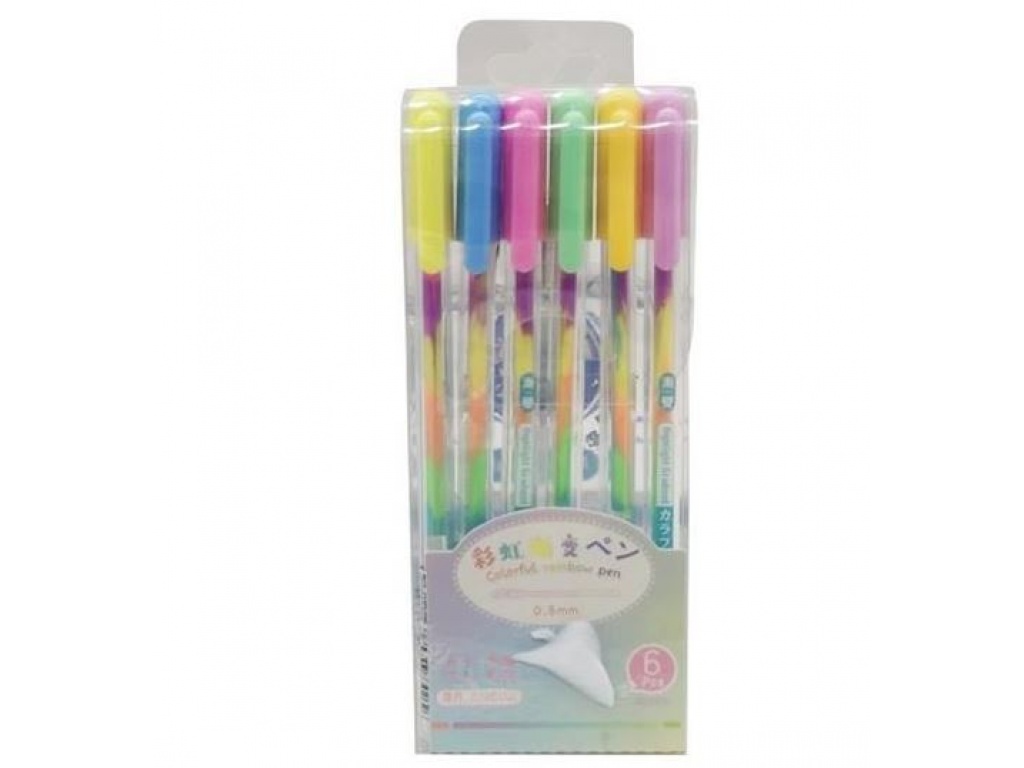 LAPICERA GEL X 6 MULTICOLOR PV