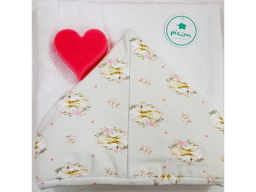 PILIM TOALLON CON CAPUCHA GRANDE 63CM X 84CM