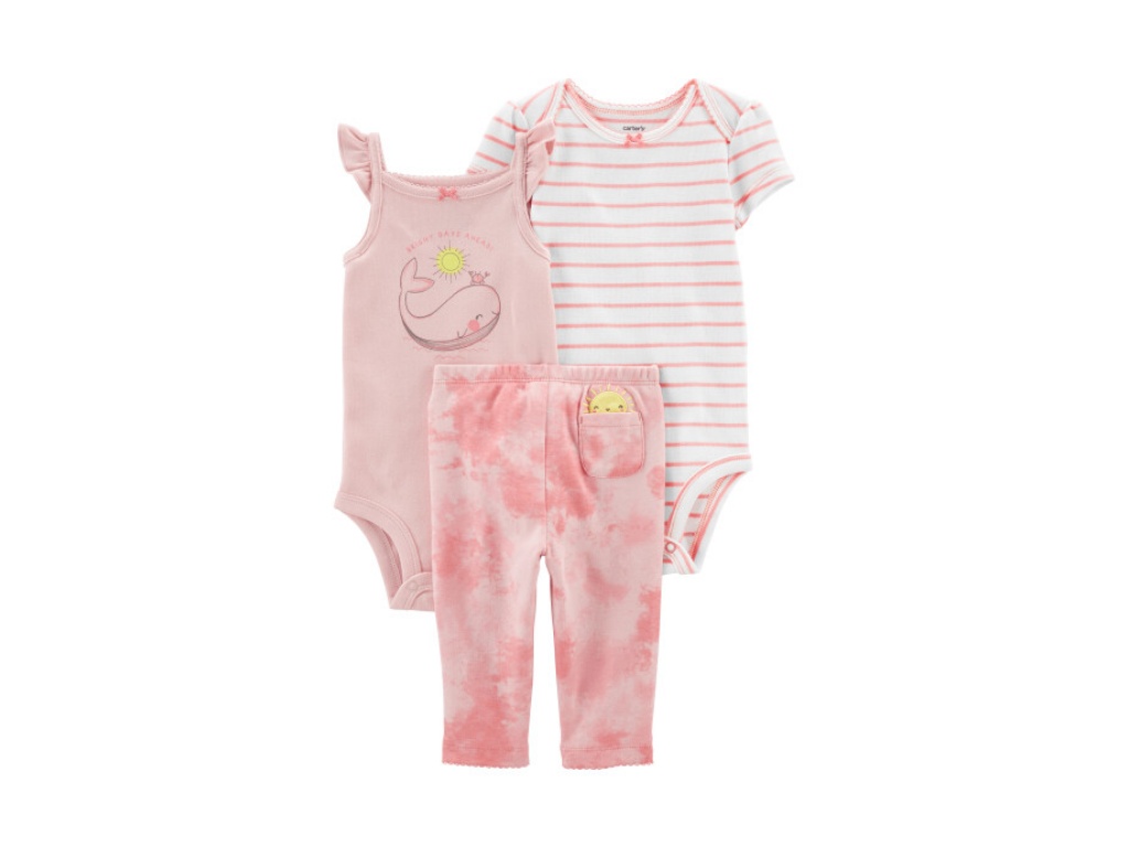 SET 3PC PANTALON TIE DYE ALGODON NIA CARTERS