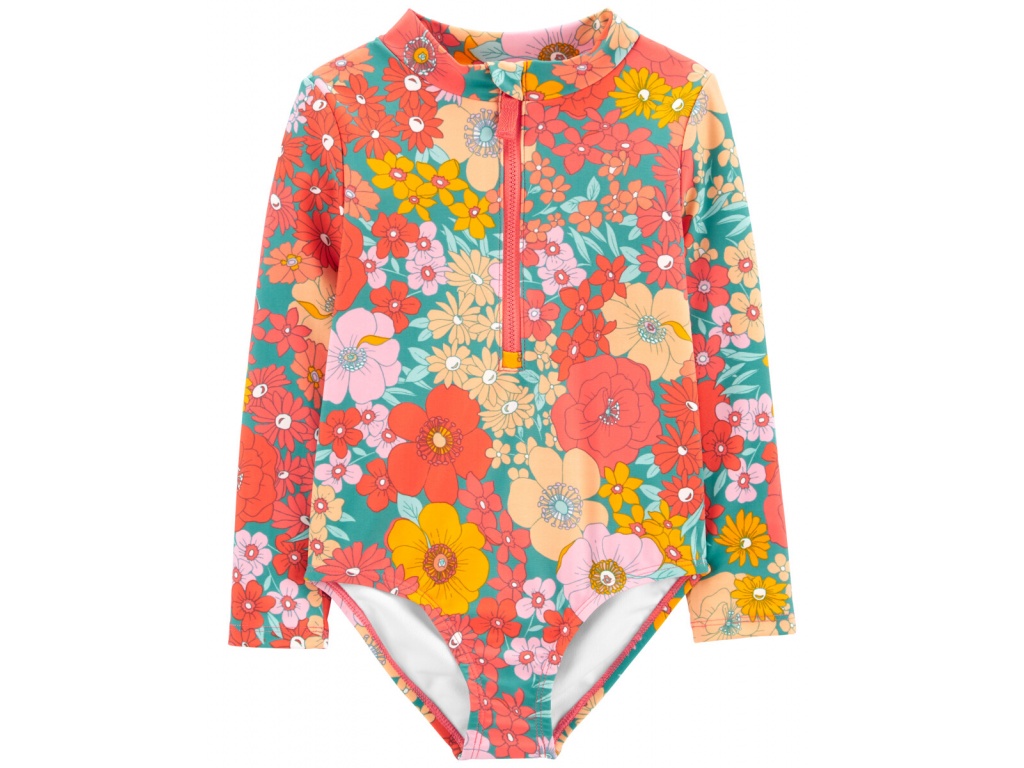 TRAJE DE BAO 1PIEZA FLORAL POLIESTER NIA CARTERS