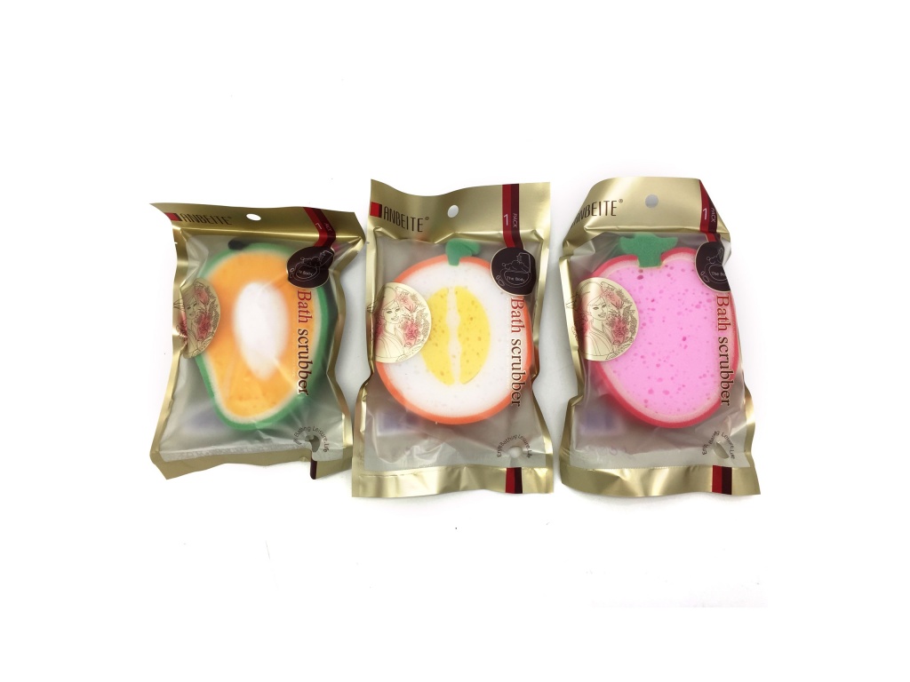 ESPONJA PARA BAO FRUTA EN BOLSA 3578