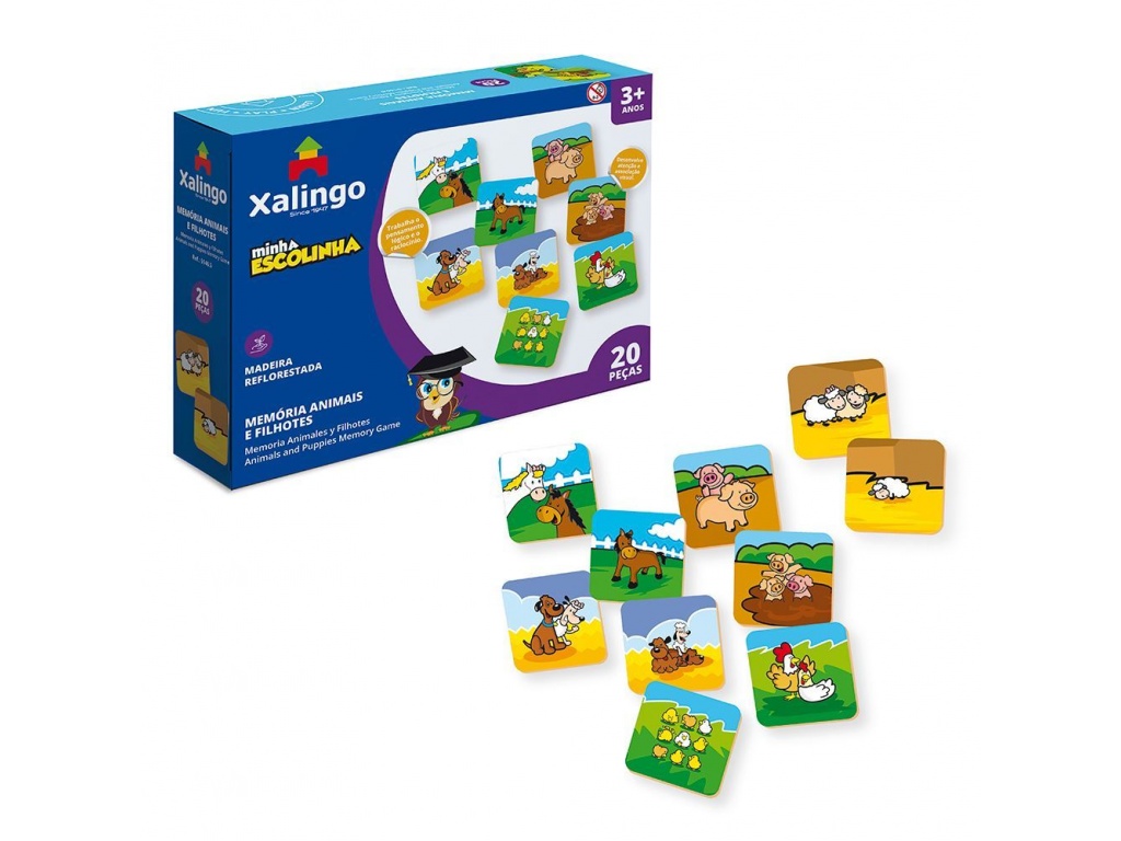 JUEGO MESA MEMORIA ANIMALES CRI XALINGO LINGO