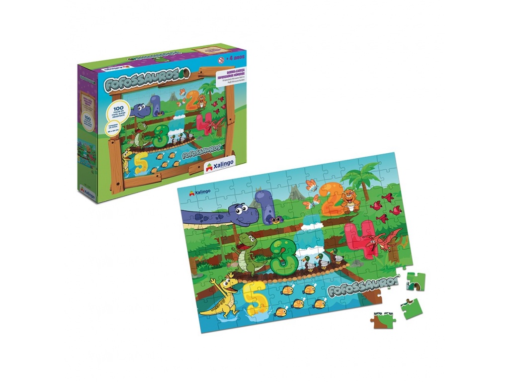 PUZZLE 100PZAS DINOSAURIOS XALINGO