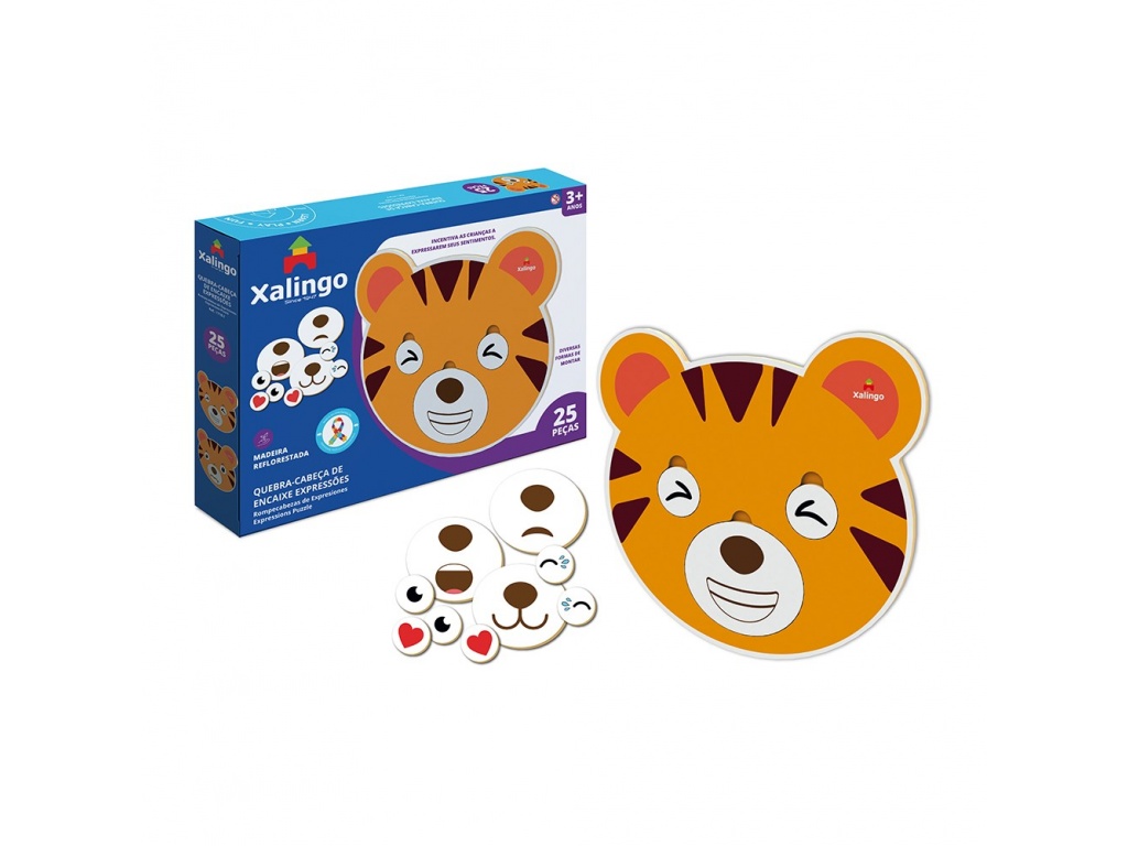PUZZLE ENCASTRE MADER CARA TIGRE XALINGO 718.7