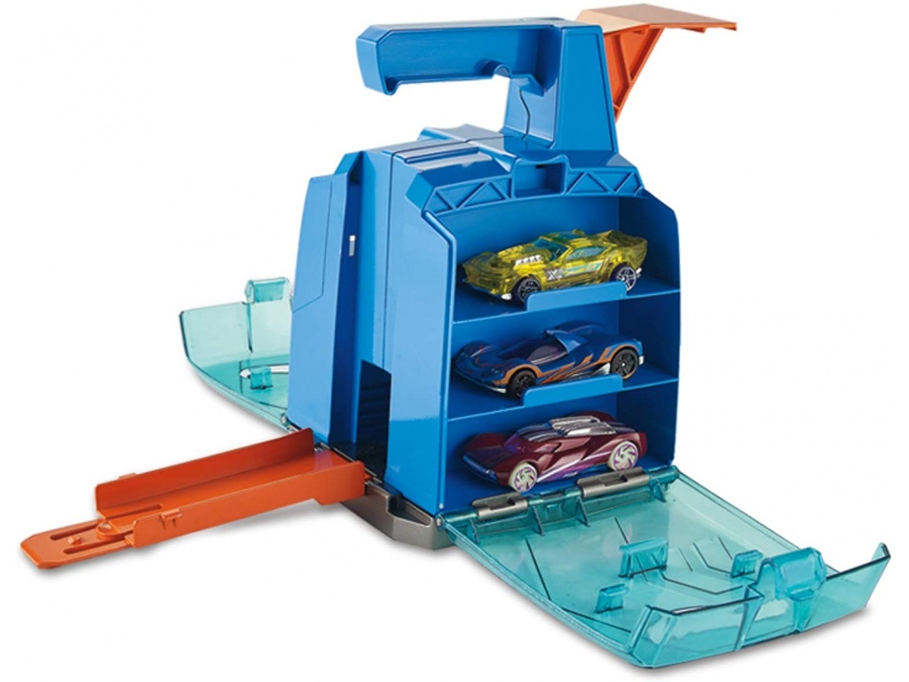 PISTA HOT WHEELS CAJA LAZADORA DE AUTOS MATTEL