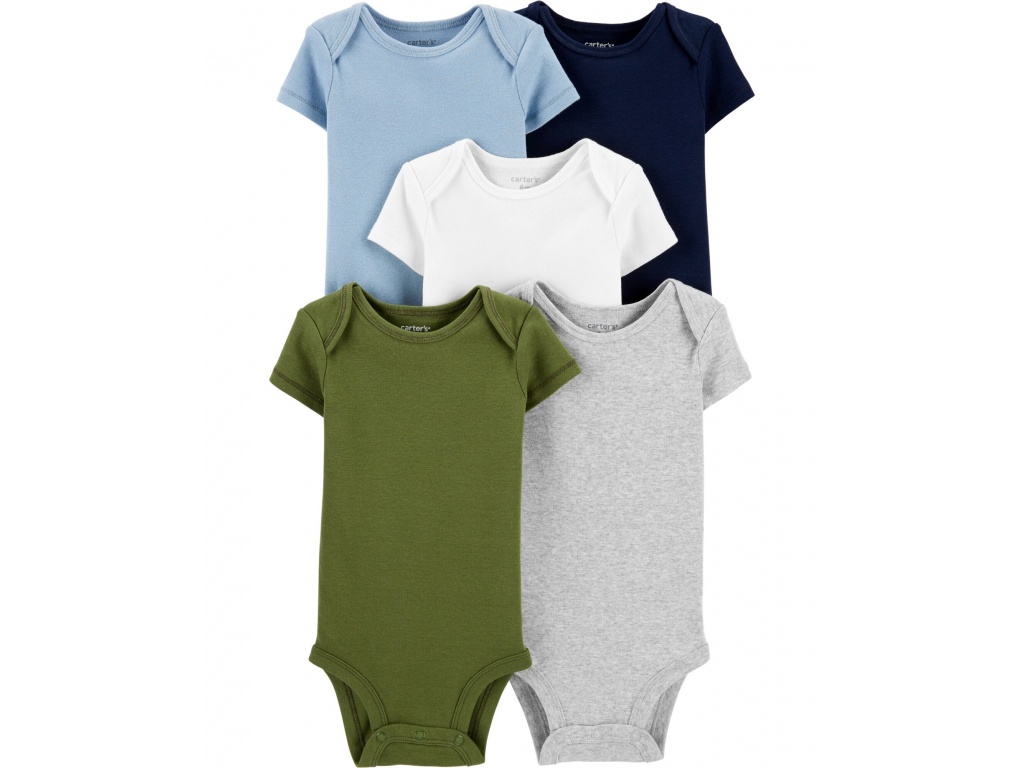 SET DE 5 BODIES LISOS MC CARTERS 3M