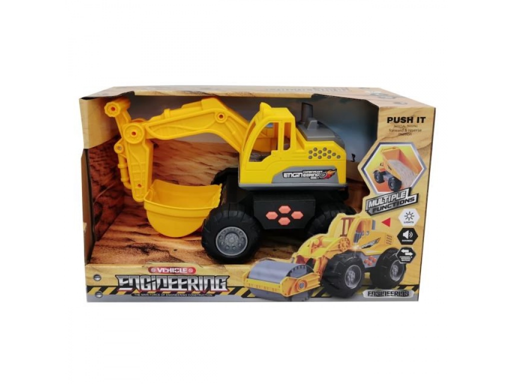 PALA EXCAVADORA LUZ SONIDO 2AA CAJA