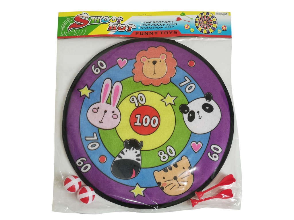 TIRO AL BLANCO VELCRO 2DARDOS PELOTA