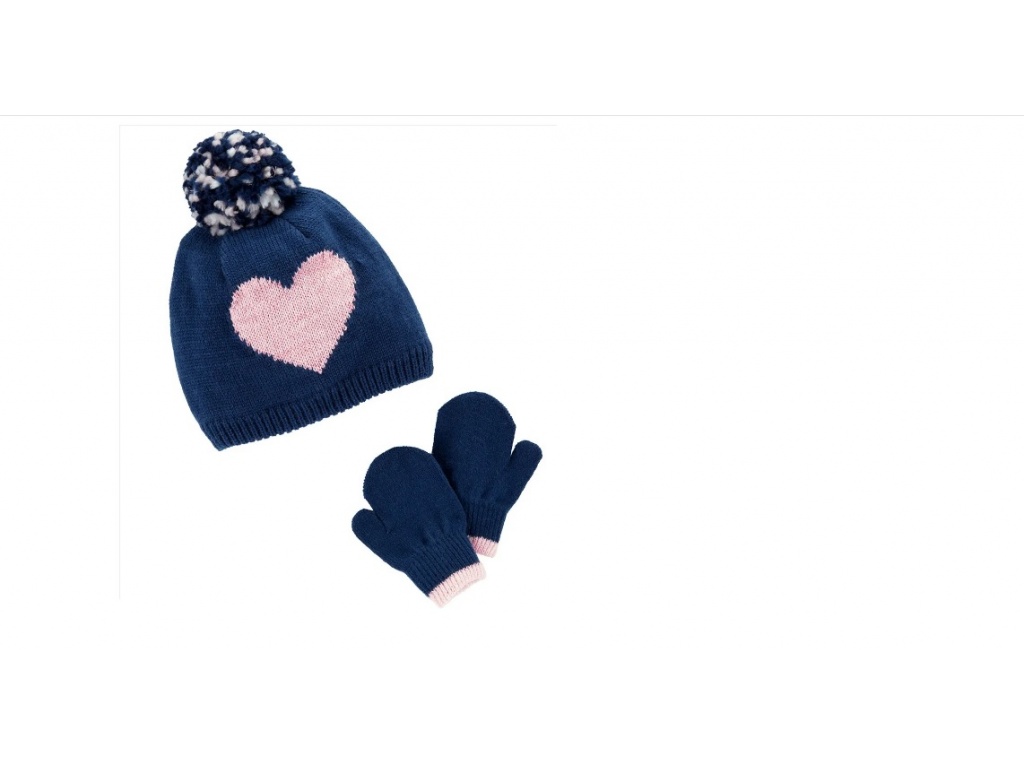 Set Gorro y Guantes tejido Carters nena 24 aos