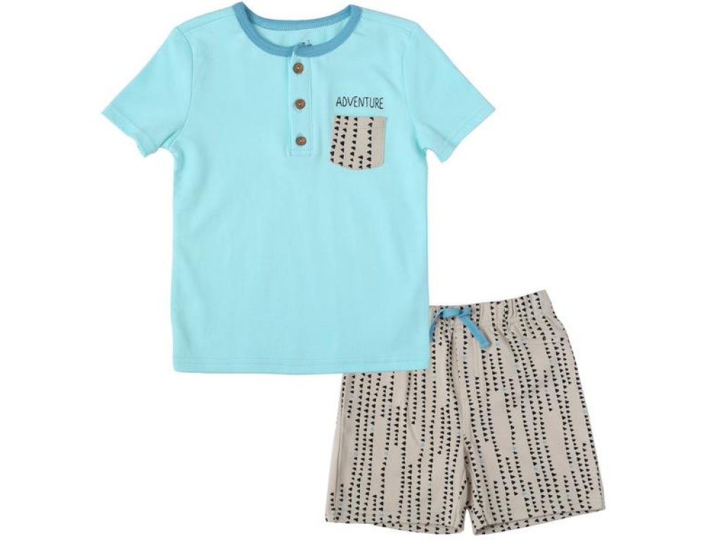 CONJ REMERA Y SHORT ASHER & OLIVIA ADVENTURE 3T