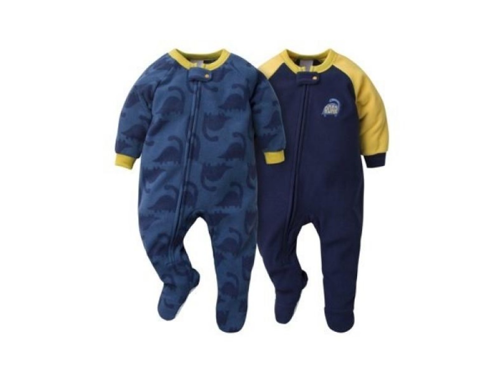 ENTERITOS ML POLAR CON PIE DINO SET 2 GERBER 6-9M