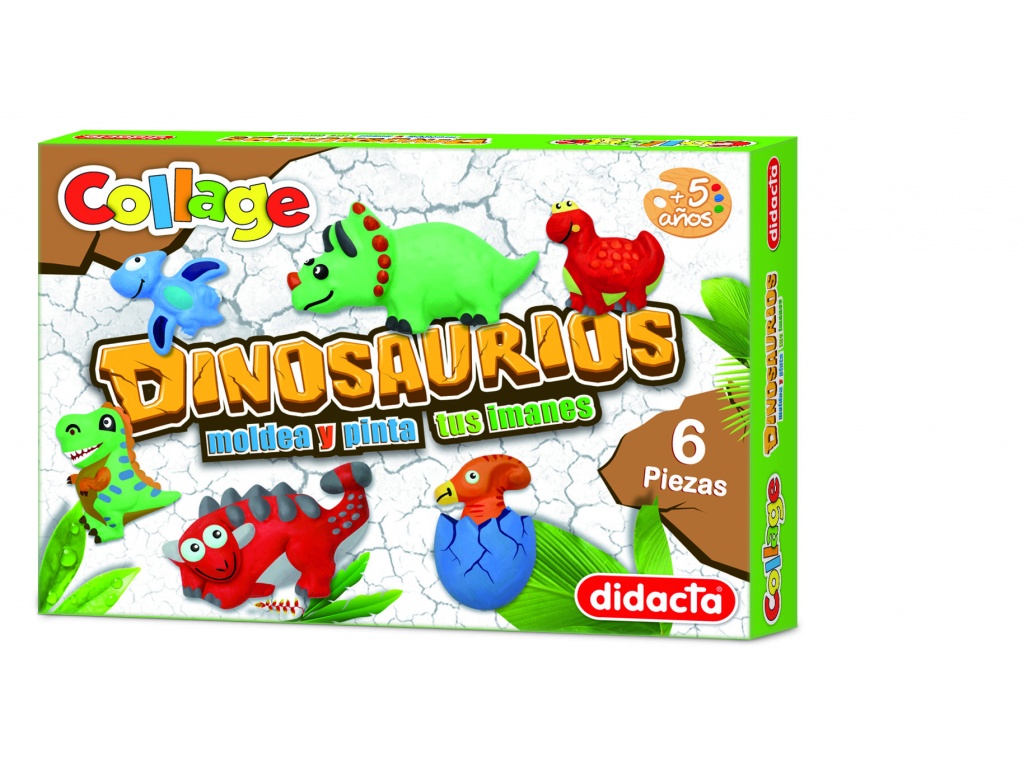 DIDACTA MOLDEA Y PINTA TUS IMANES DE DINOSAURIOS
