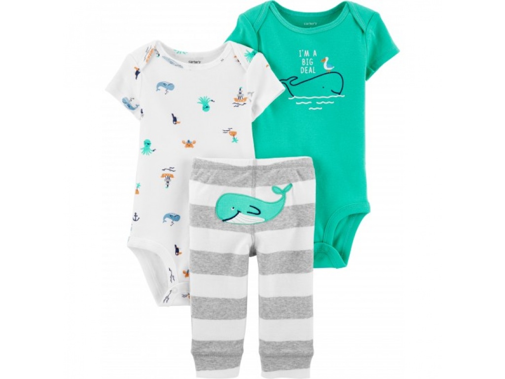 2 BODYS + PANTALON 24M CARTERS