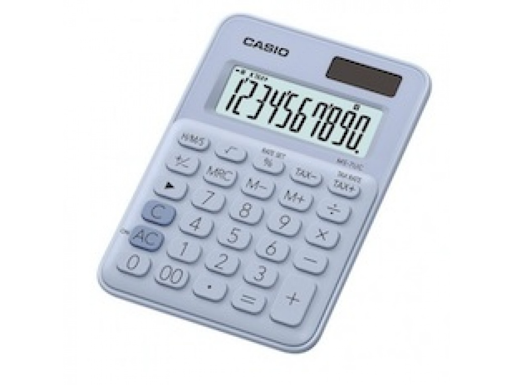 CALCULADORA CASIO MS-7UC  MY STYLE CELESTE PASTEL