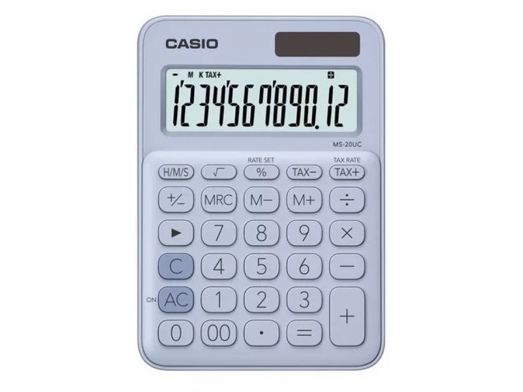 CALCULADORA CASIO MS-20UC MY STYLE CELESTE