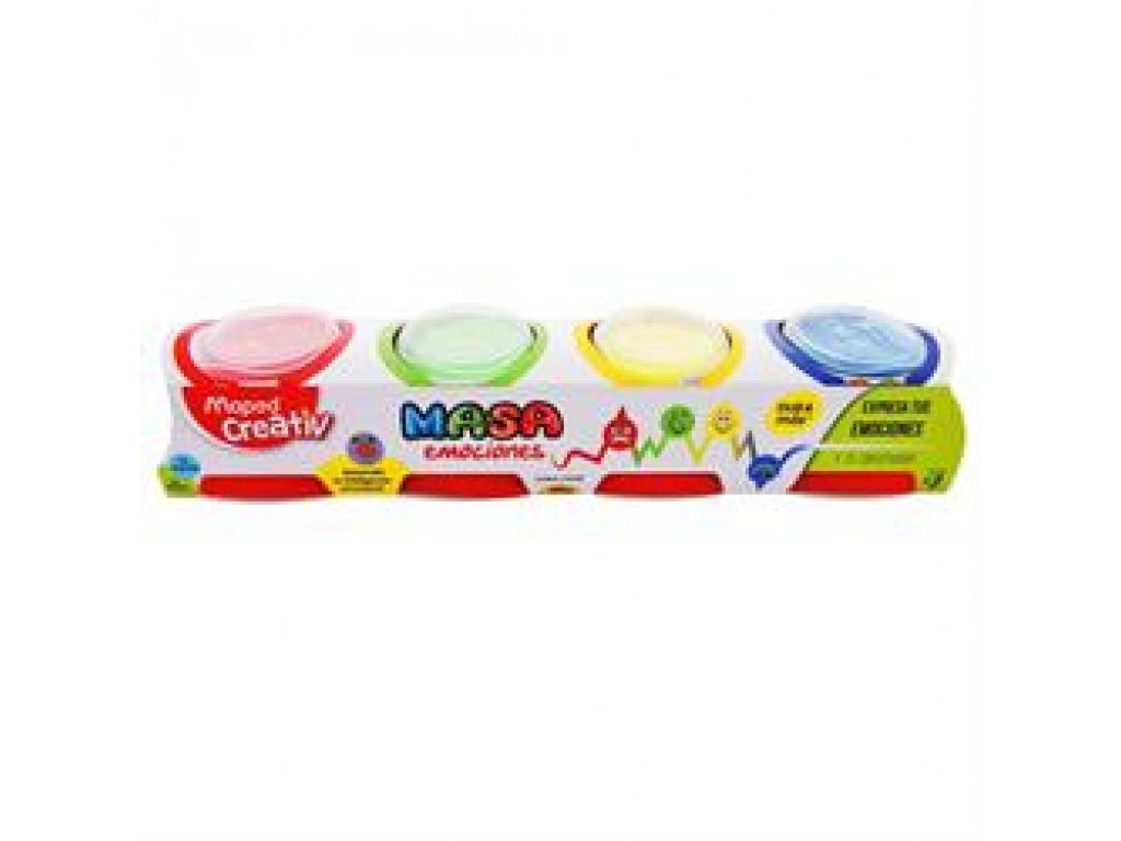 MASA DE MOLDEAR MAPED 120G X 4 COLORES