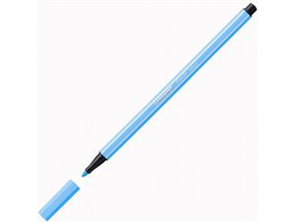 MARCADOR STABILO PEN 68 TRAZO GRUESO FLUO CELESTE