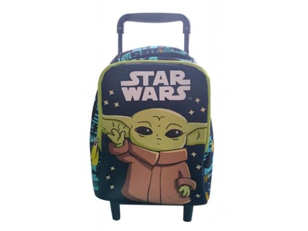 MOCHILA CARRO 37 X 21 X 12 NEOPRENO BABY YODA VERDE