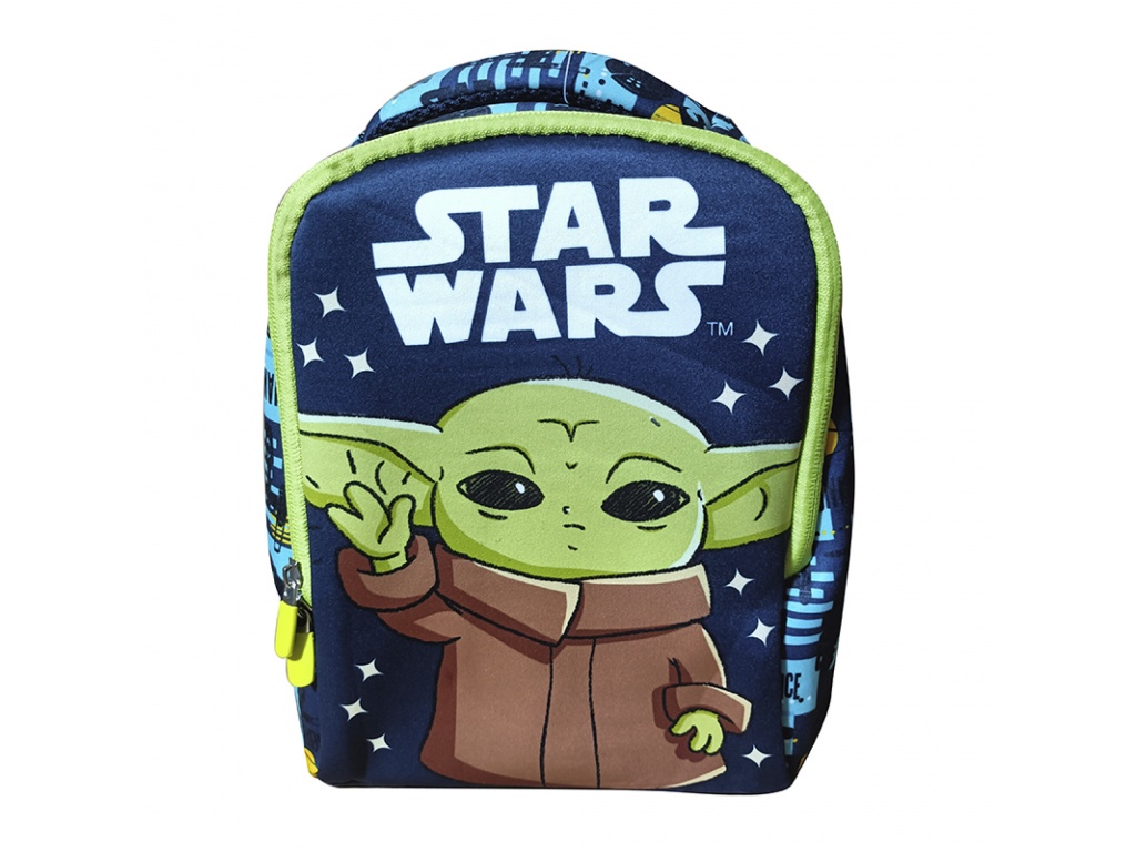 MOCHILA 37 X 21 X 12 NEOPRENO BABY YODA VERDE