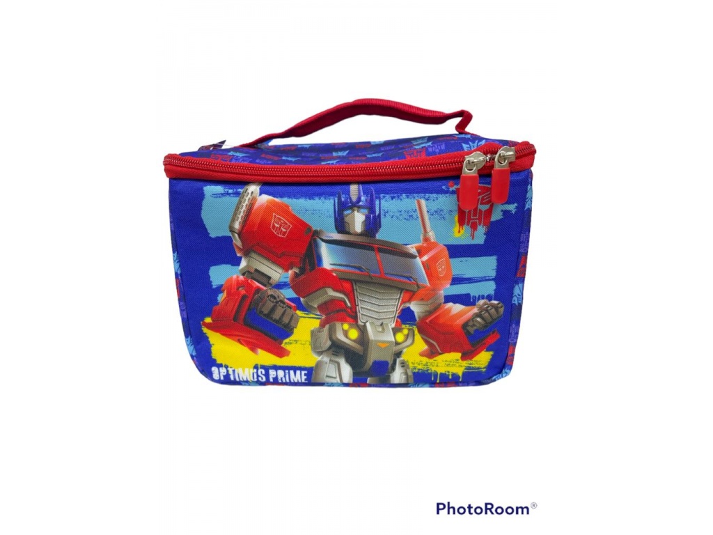 MOCHILA LUNCHERA 22 X 16 X 18 TRANSFORMERS AZUL