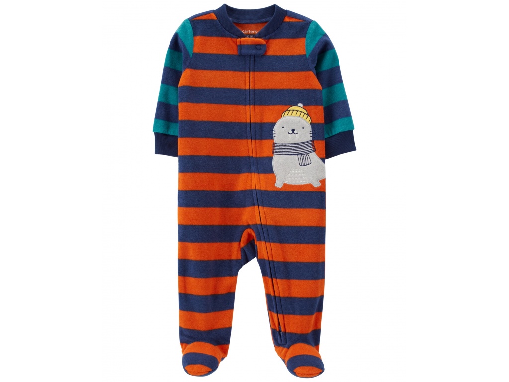 PIJAMA MICROPOLAR PIE Y DOBLE CIERRE FOCA CARTERS 3M