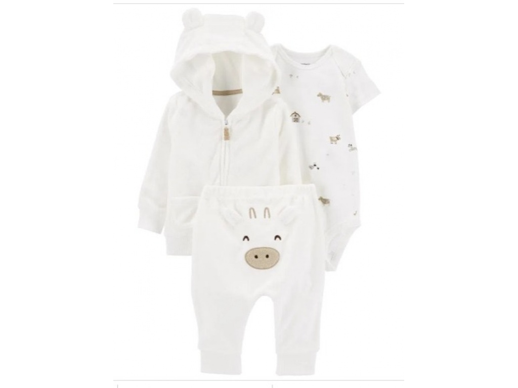 SET 3 PC PANTALON + CAMPERA Y BODY MC CARTERS 12M