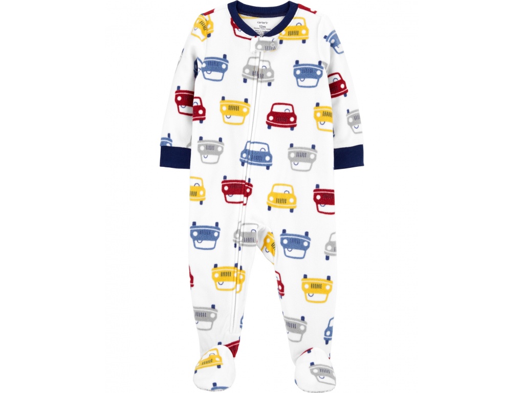 PIJAMA PIE AUTOS MICROPOLAR BEBE CARTERS 12M