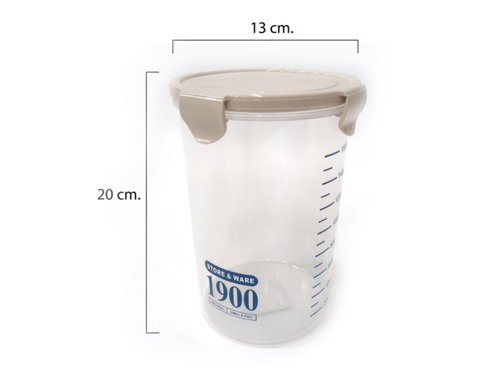 FRASCO PLAST GRAD CIERRE HERM 1900 ML