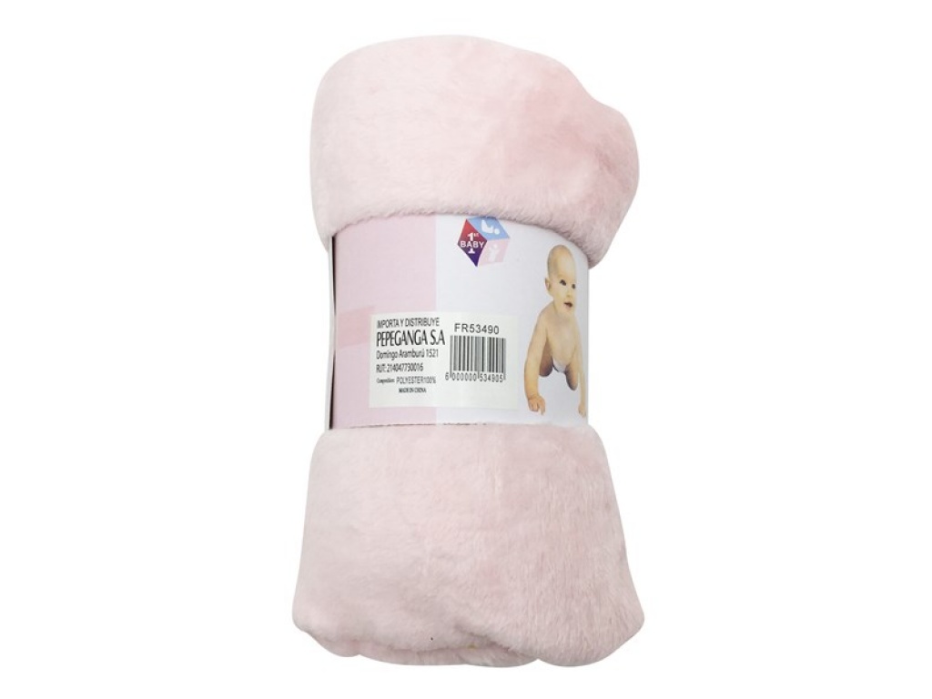 FRAZADA PARA BEBE PLUSH LISA SUAVE ROLLO