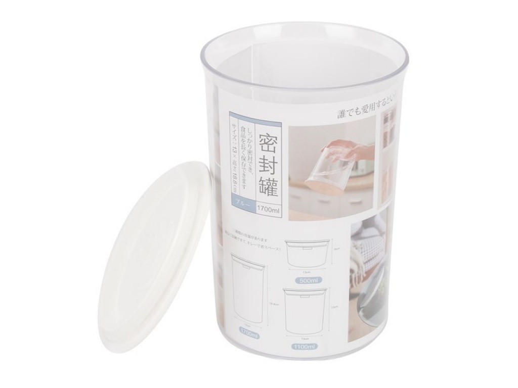FRASCO ACRILICO 1700 ML CON TAPA