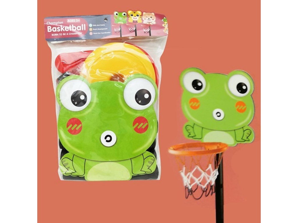 TABLERO BASKET CON PIE ANIMAL BOLSA