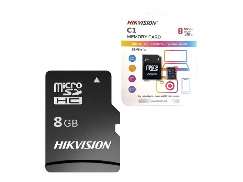 MEMORIA MICRO SD HIKVISION 8GB CLASE 10