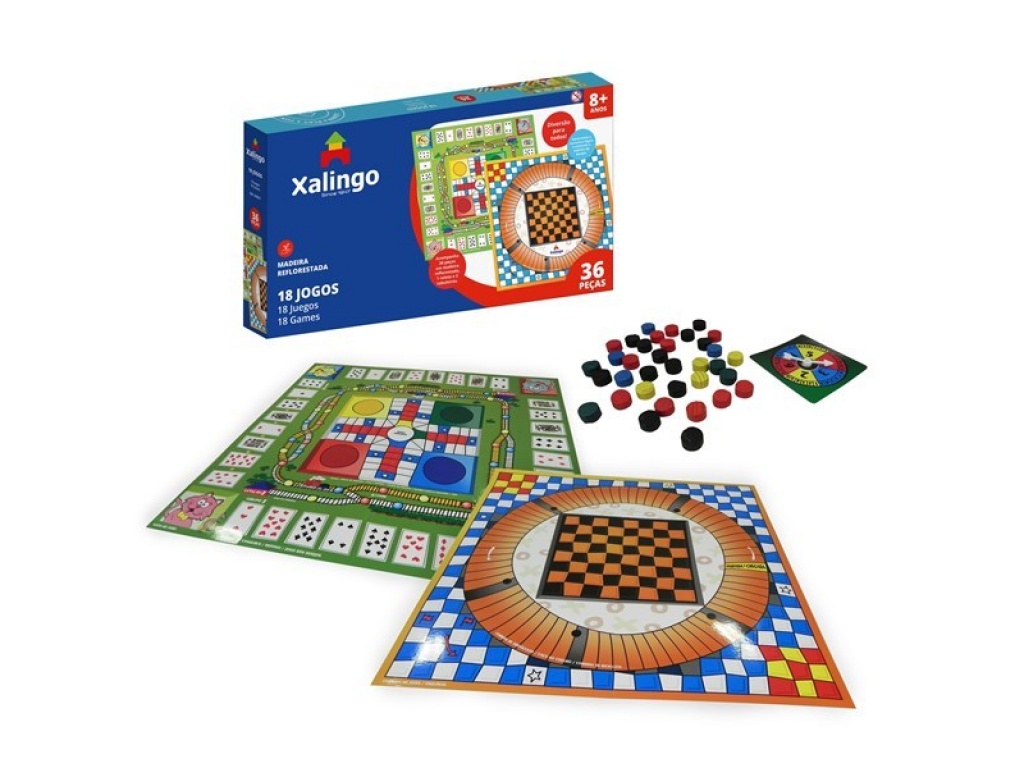JUEGO MESA 18EN1 36PZAS MADERA XALINGO 558.7