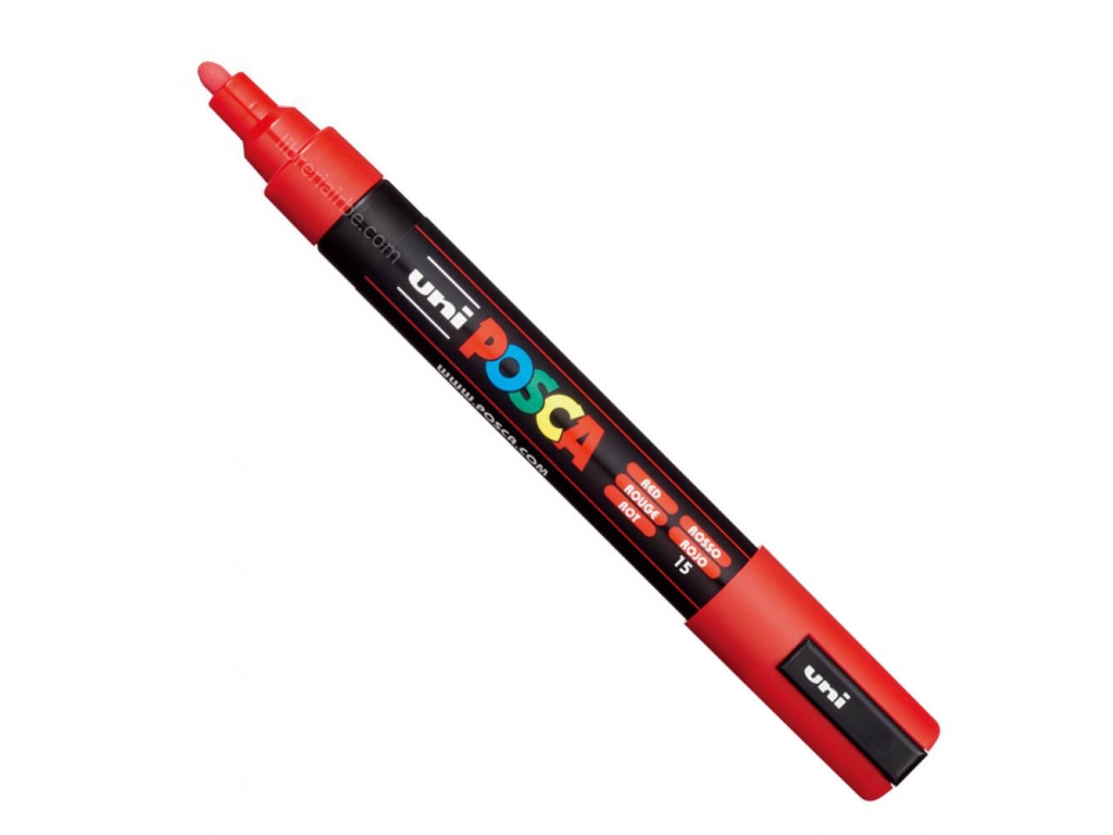 MARCADOR UNI POSCA 2.5MM ROJO