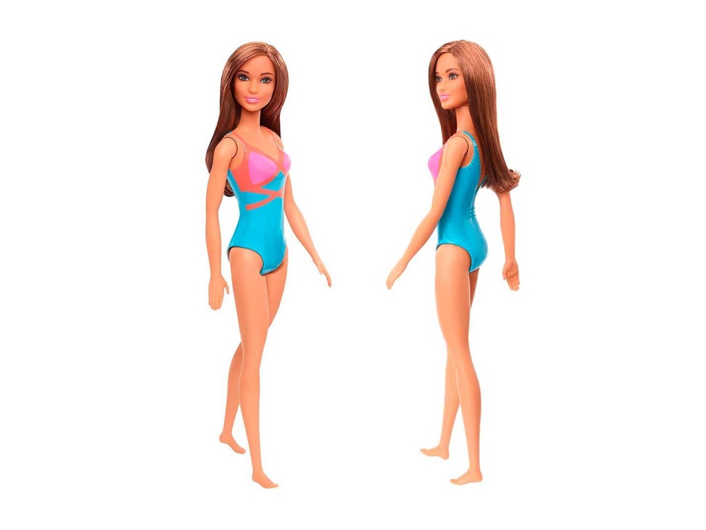 MUECA BARBIE SURTIDO DE PLAYA MATTEL GHW40 CASTANA HXX49