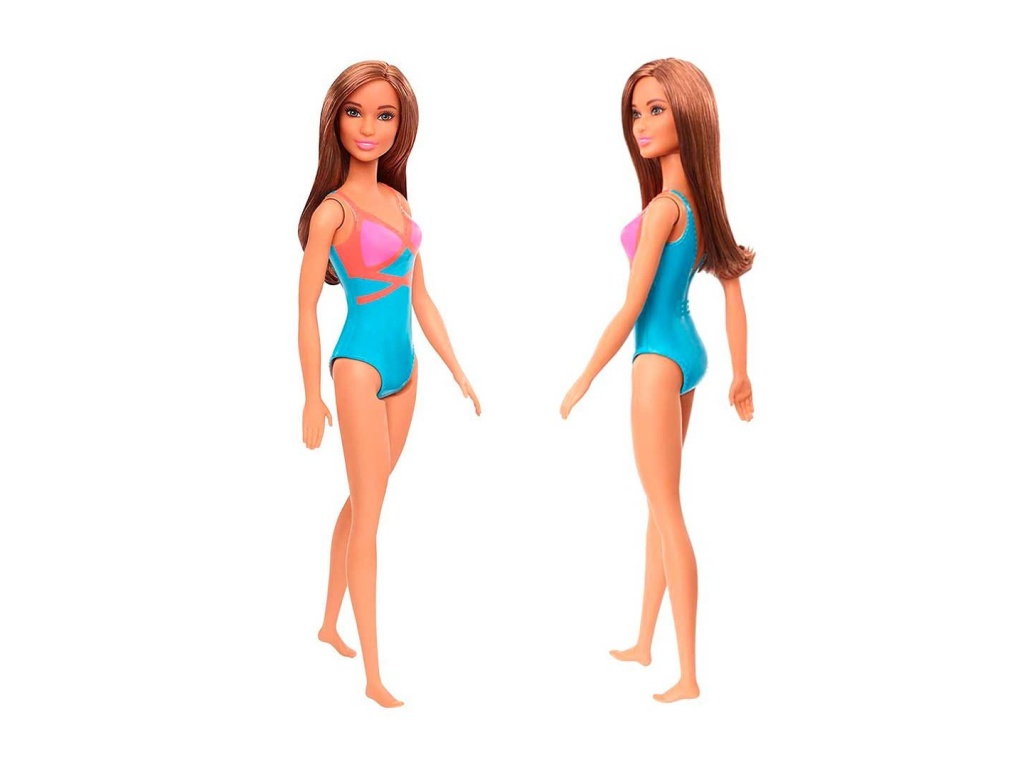 MUECA BARBIE SURTIDO DE PLAYA MATTEL GHW40 CASTANA