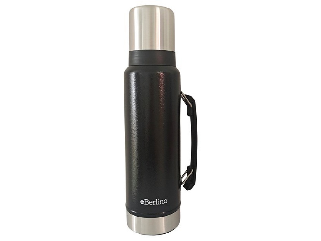 TERMO 1.2L ACERO PICO CEBADOR BASE ANTIDESLIZANTE BERLINA NEGRO